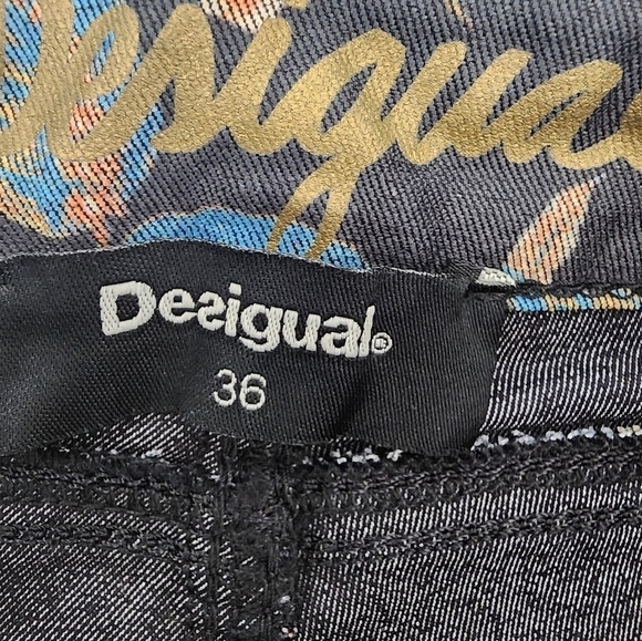 Desigual Peony Long Print Trousers Size 36/XS - Picture 5 of 12